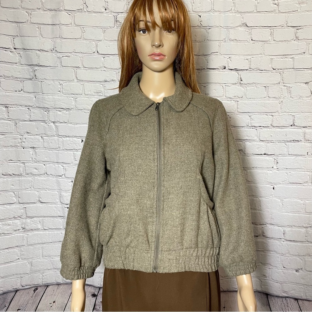 Vintage Moto Wool Blend 3/4 Sleeve Jacket Size 6